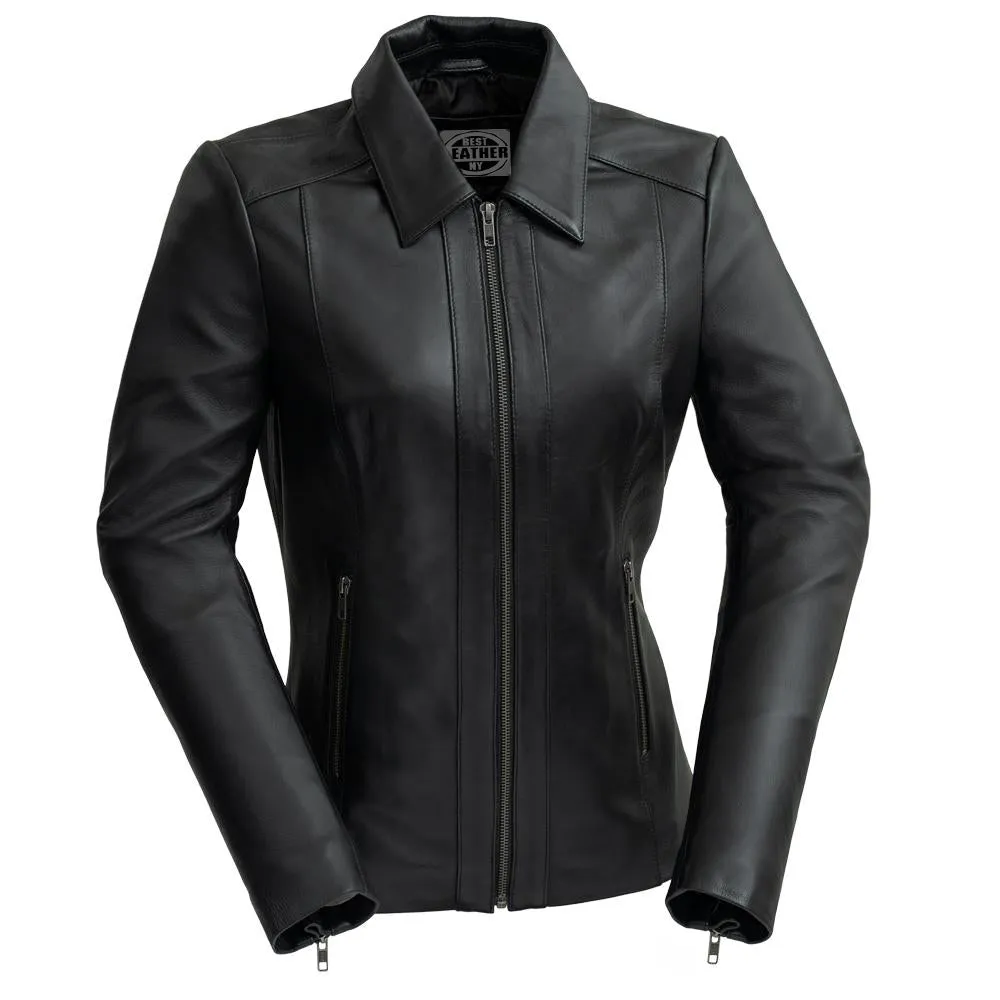 Patricia- Women's Fashion Lambskin Leather Jacket