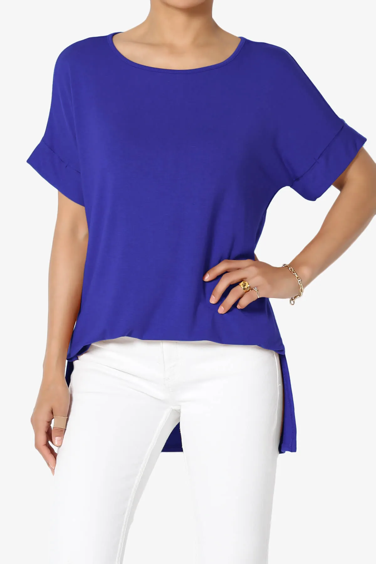 Poloma Modal Jersey Boat Neck Top