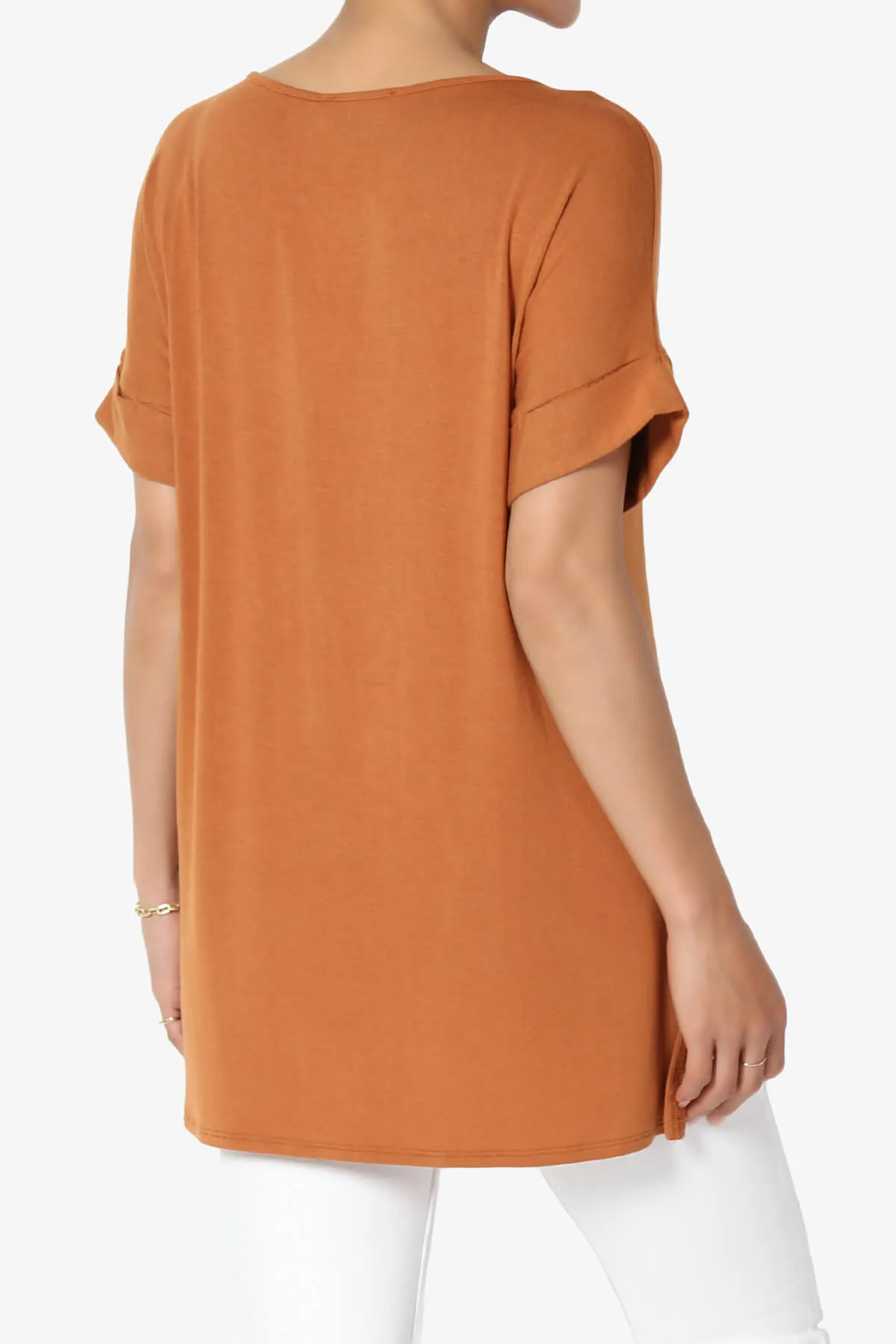 Poloma Modal Jersey Boat Neck Top