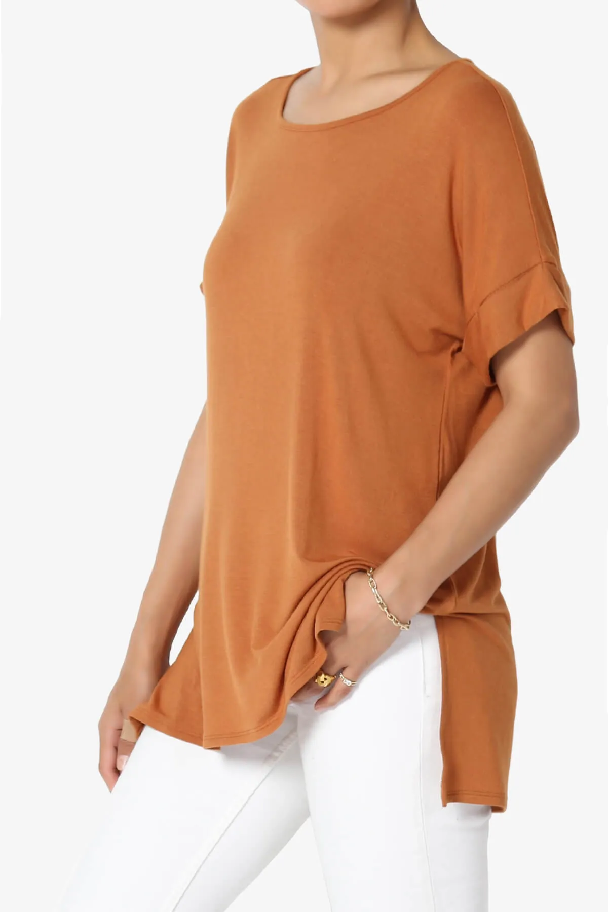 Poloma Modal Jersey Boat Neck Top