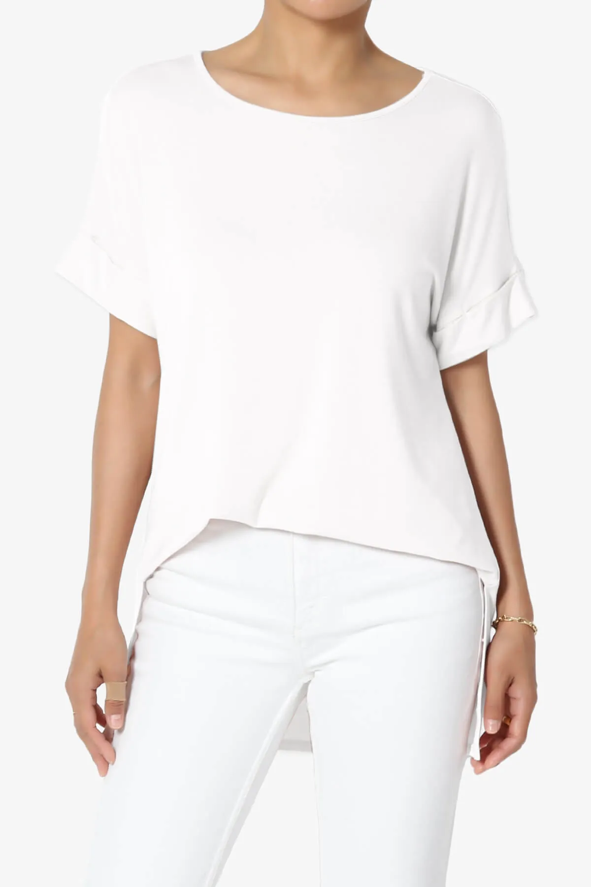 Poloma Modal Jersey Boat Neck Top