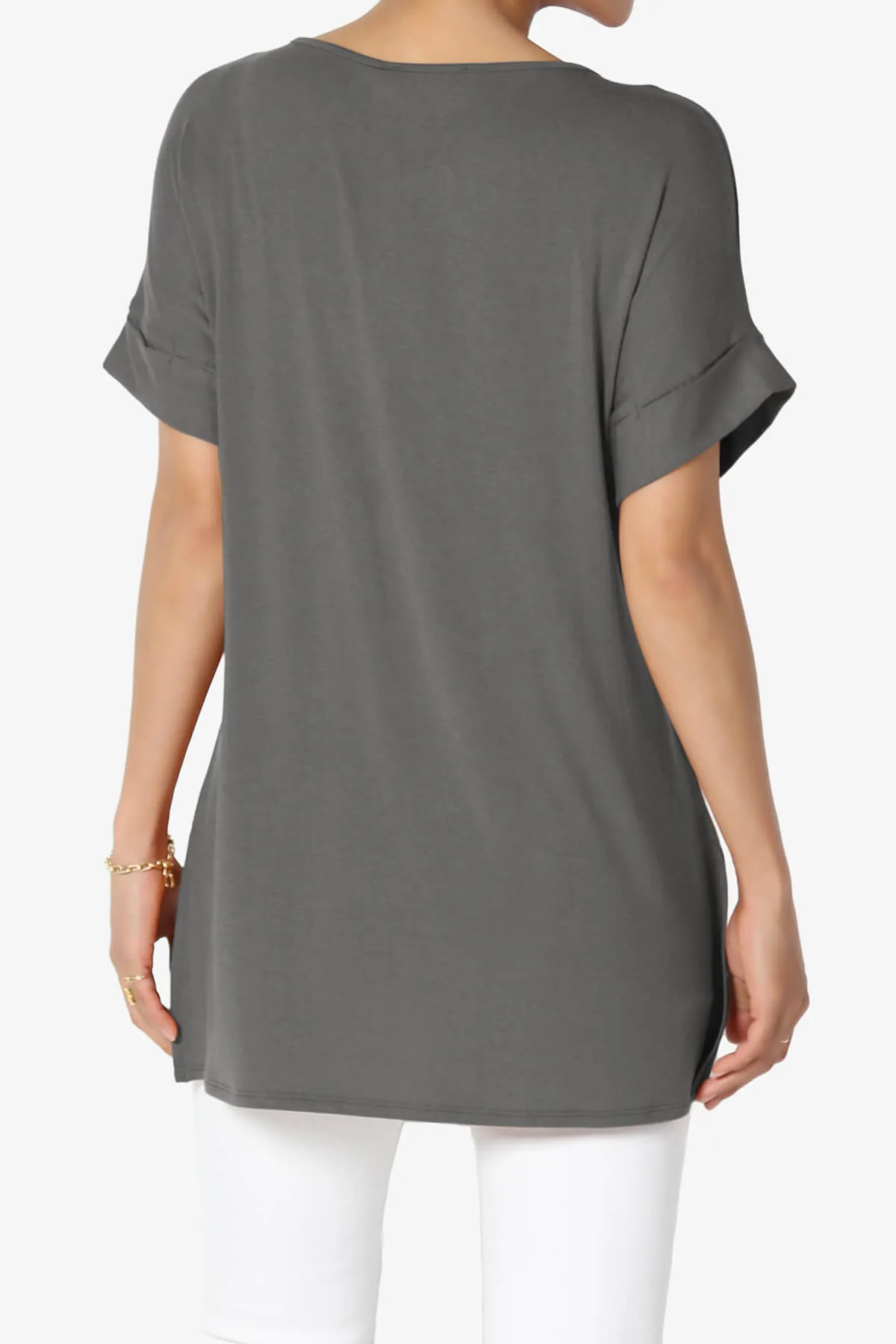 Poloma Modal Jersey Boat Neck Top