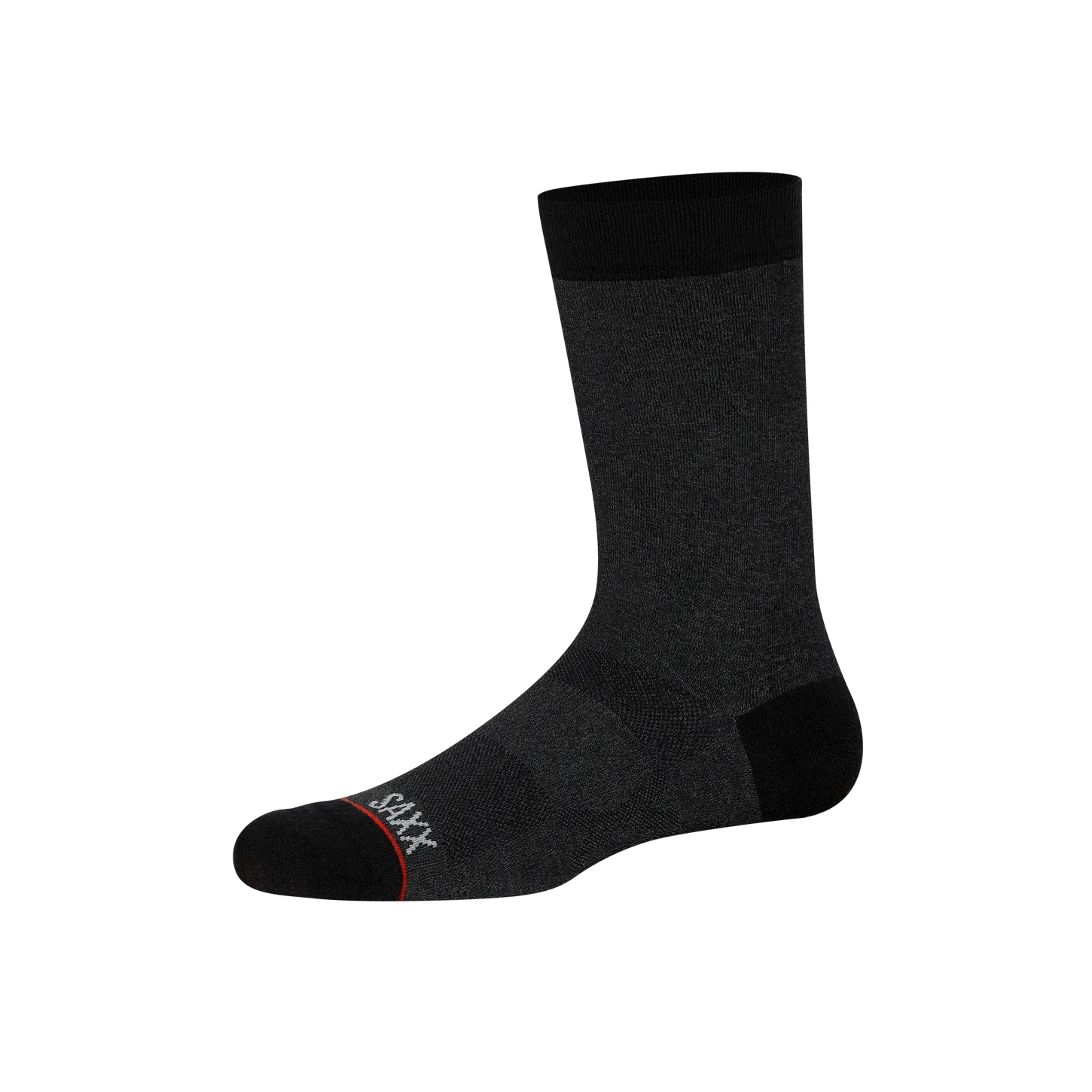 Saxx Whole Package Crew Socks - Black Heather
