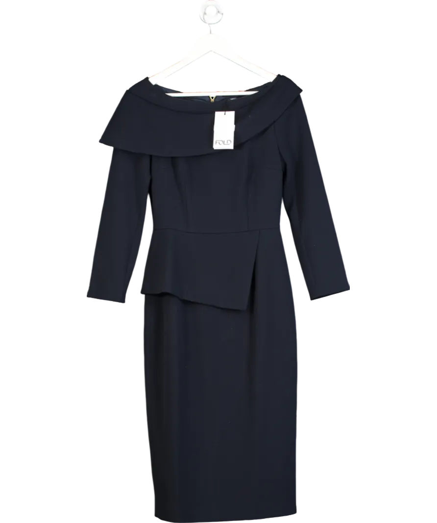 The Fold Blue Palmerston Dress UK 8